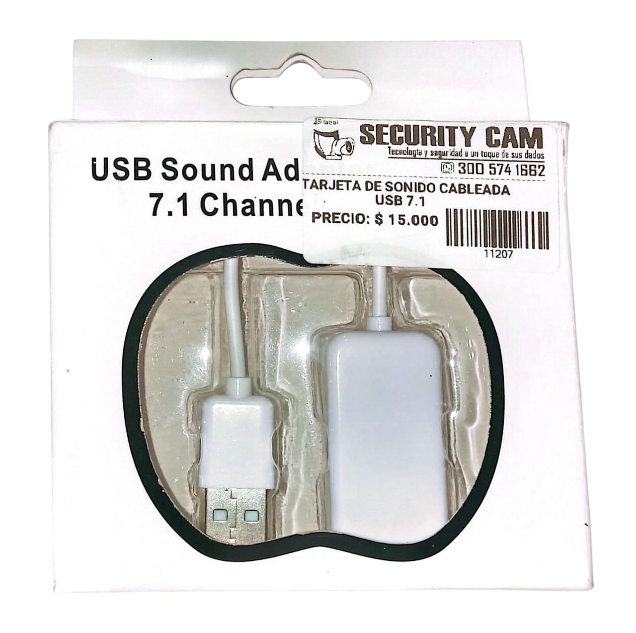 TARJETA DE SONIDO CABLEADA USB 7.1 LH
